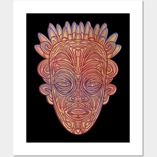 Female Wooden Mask Posters and Art